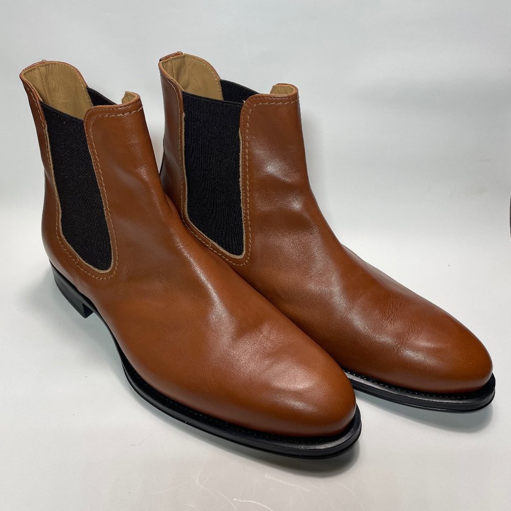 Hockerty Chelsea Boots - brown italian calf leather Size 8.5/42